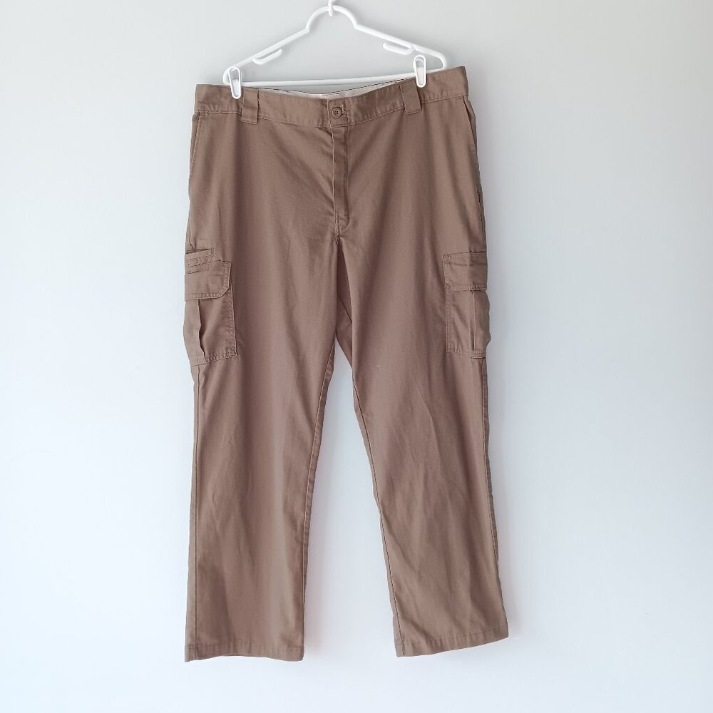 Dickies Flex Regular Straight Cargo Pockets Khakis Tan Size Extra Large XL